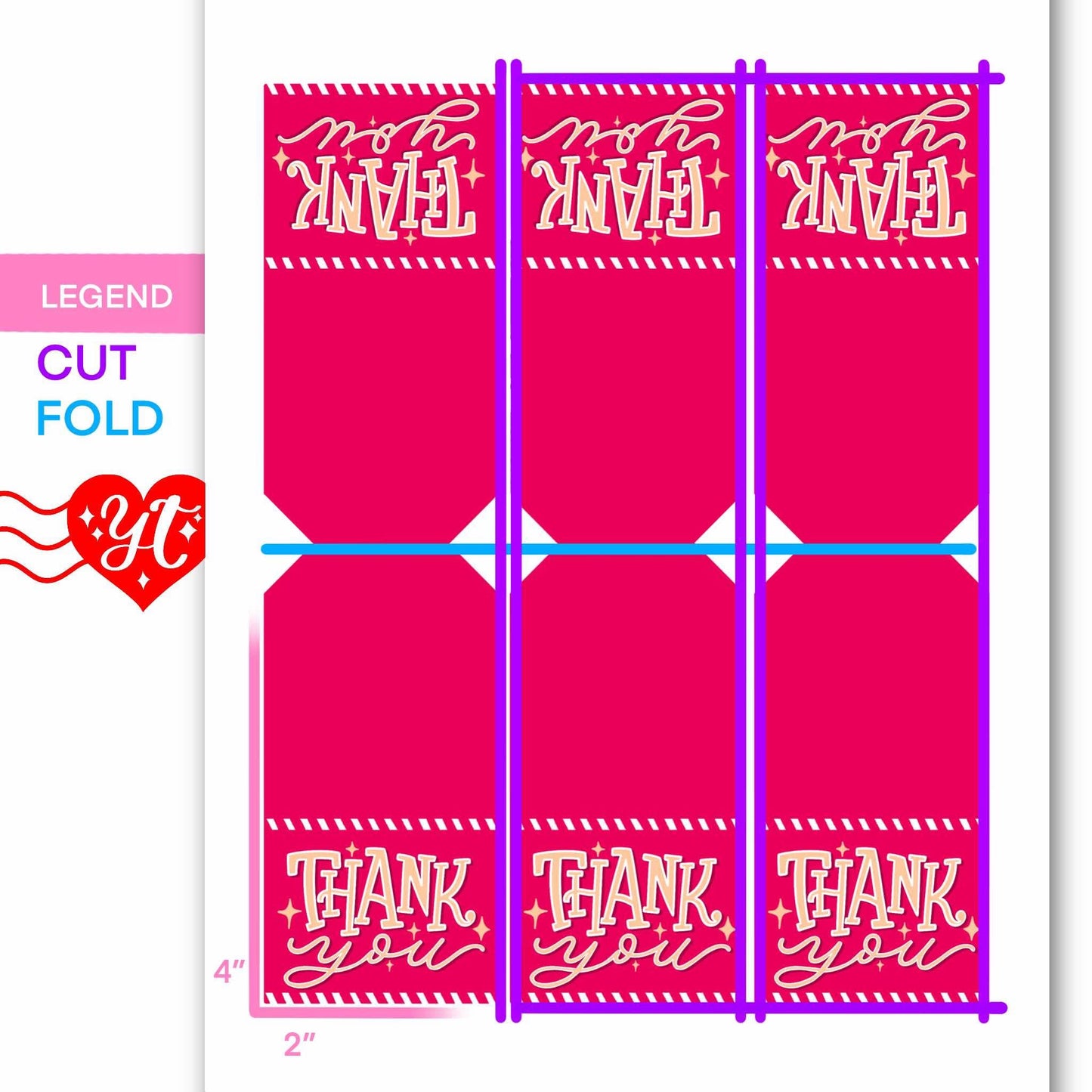Airmail Thank You Printable Gift Tags