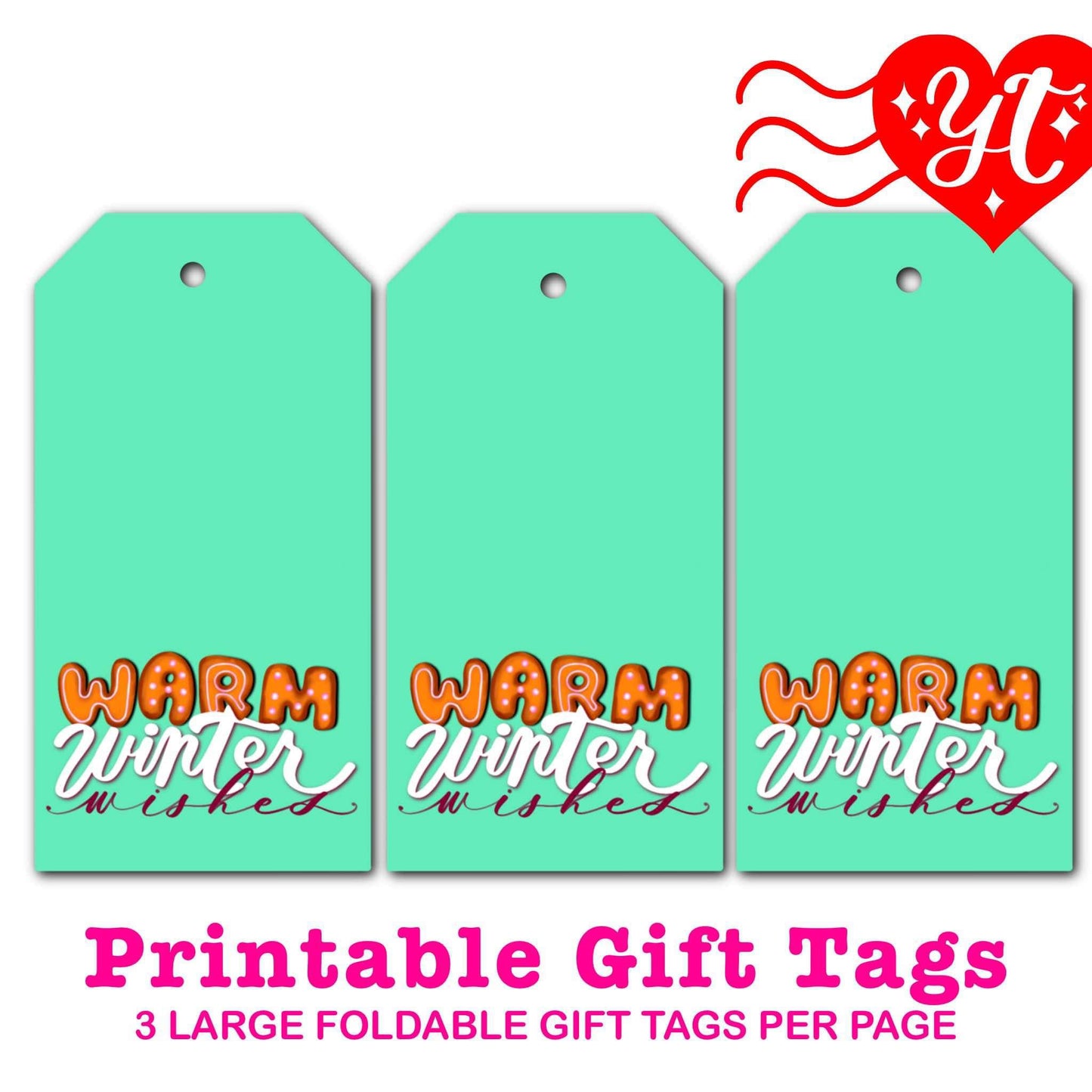 Warm Winter Wishes Printable Gift Tags
