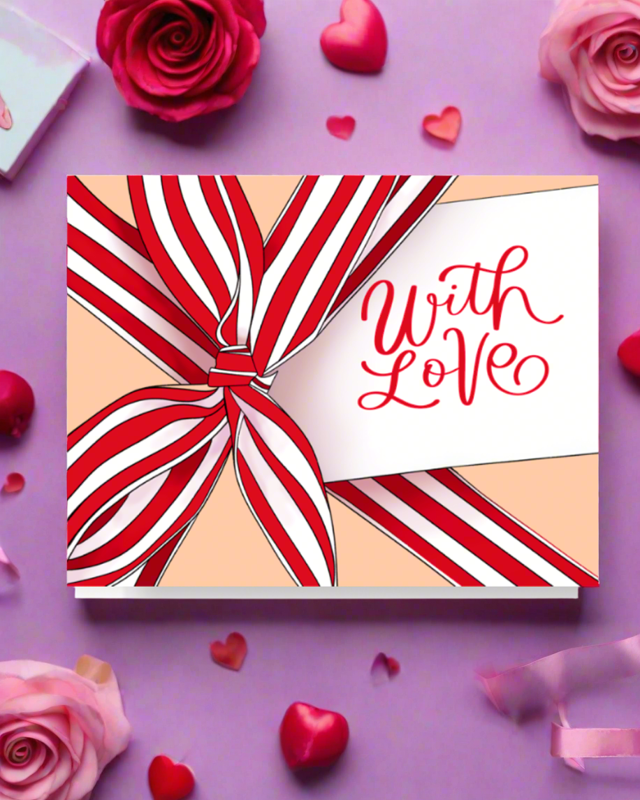 With Love Gift Wrapped Card