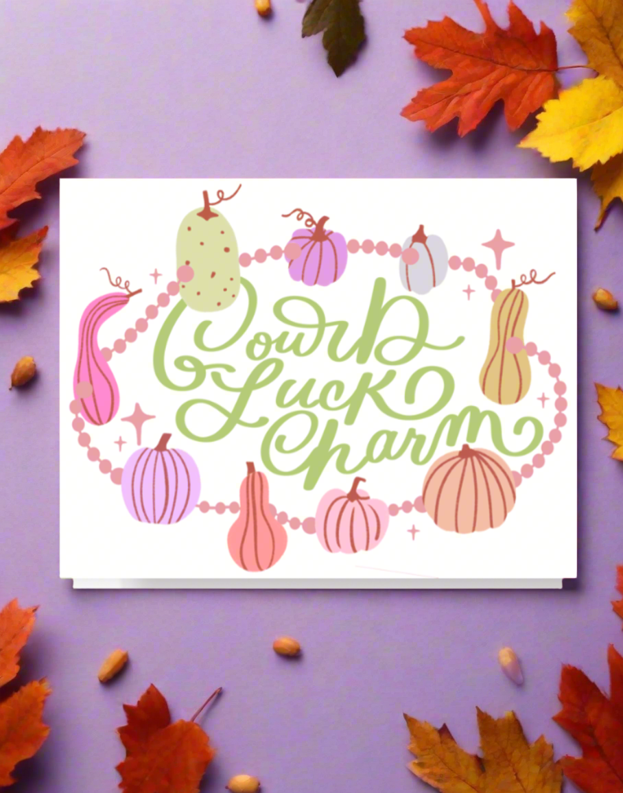 Gourd Luck Charm Bracelet Card
