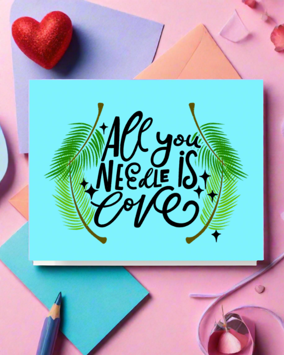 All You Needle Is Love Winter Card