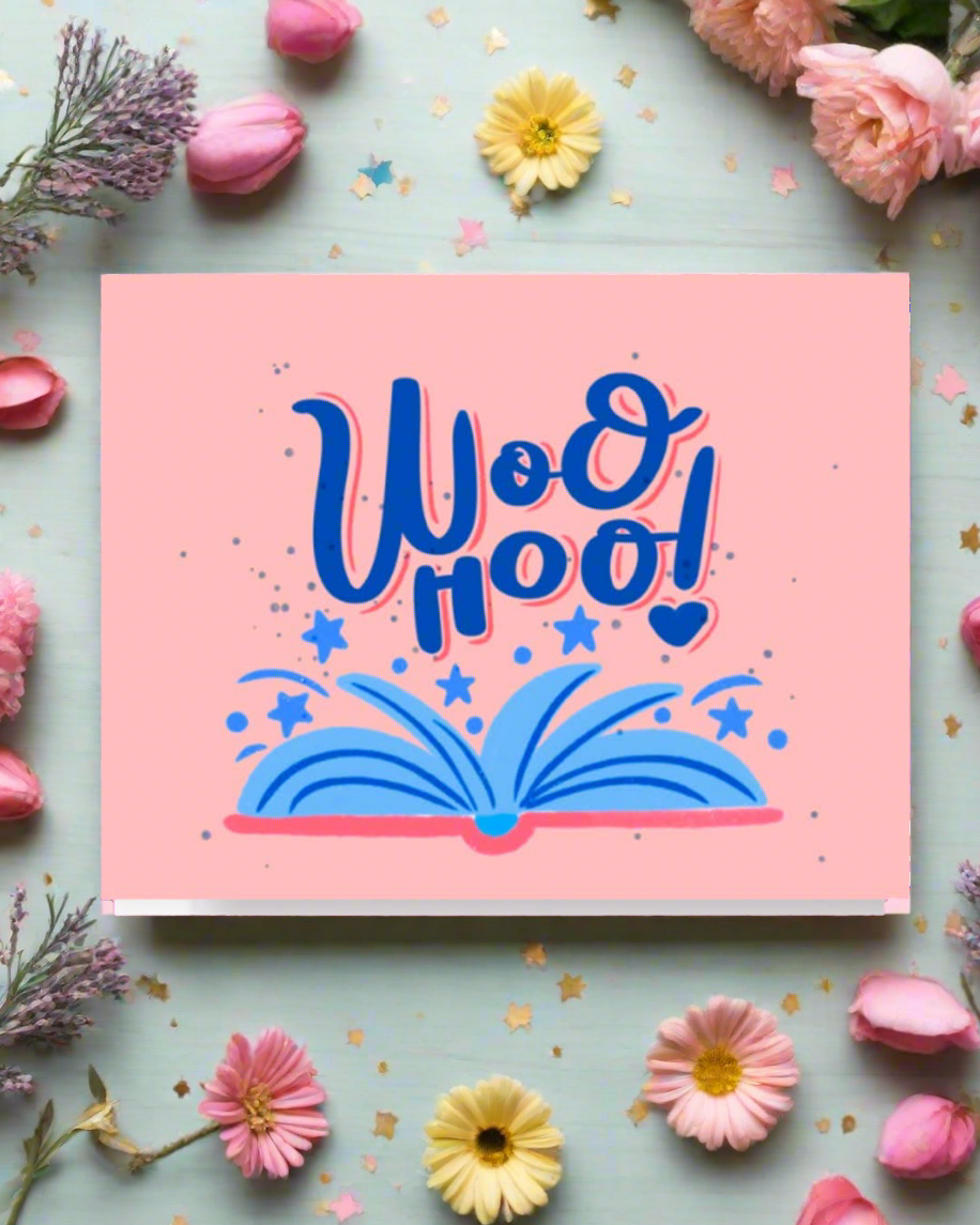 Woohoo Book Celebration Card