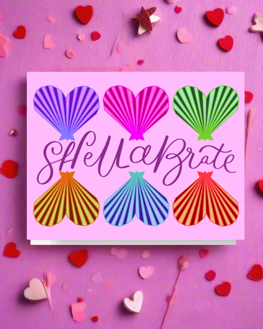 Shellabrate Heart Shell Card