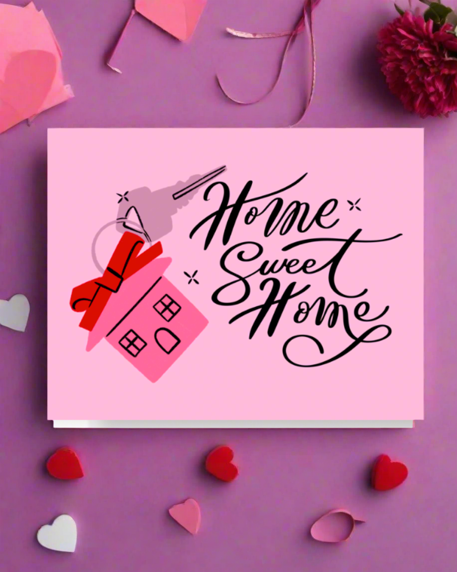 Home Sweet Home Keychain Card