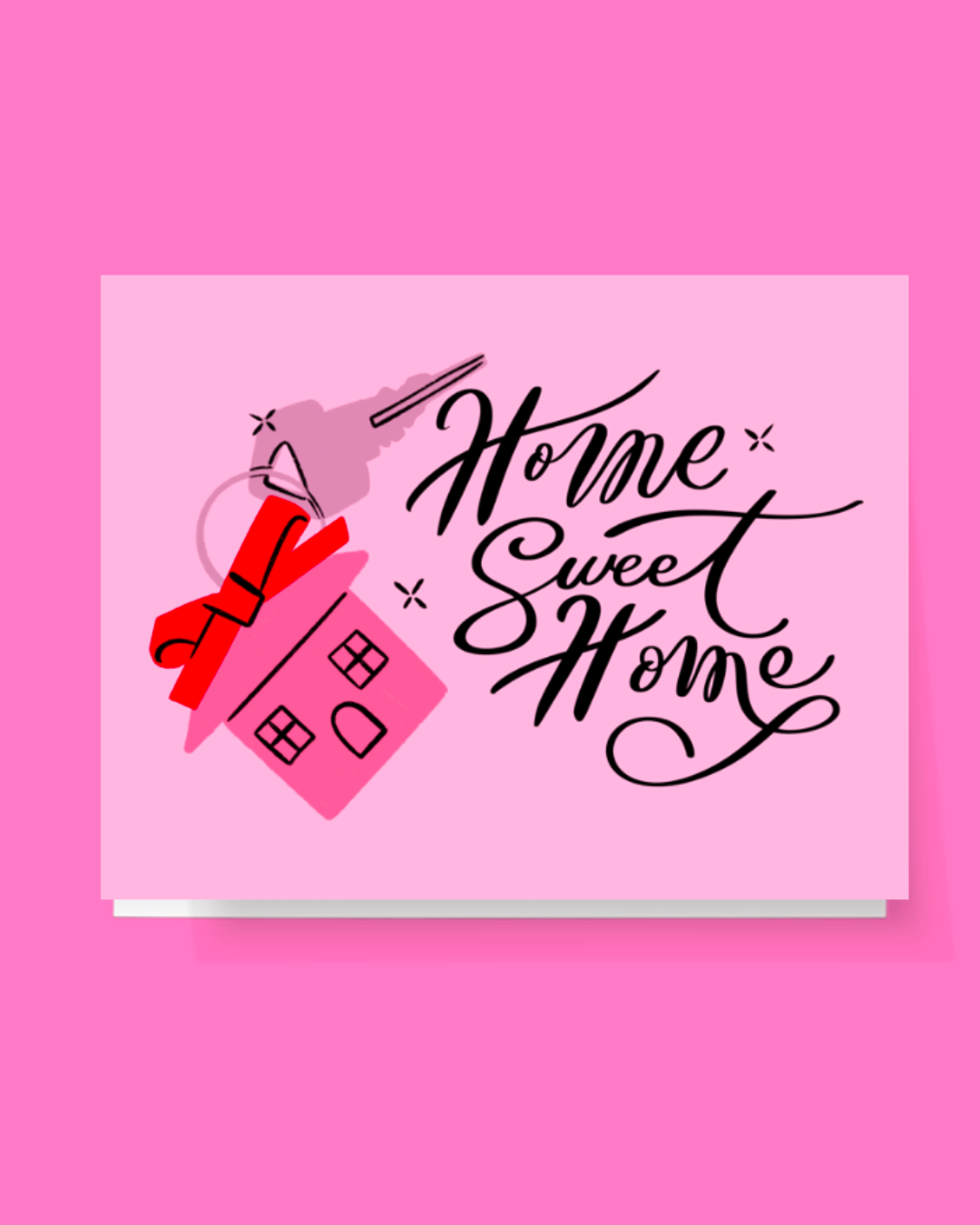 Home Sweet Home Keychain Card