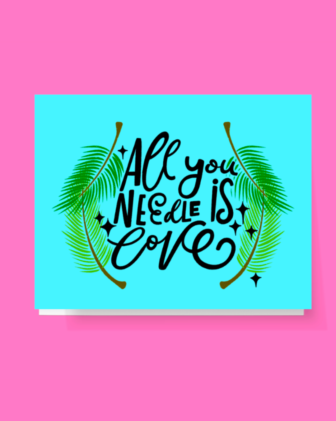 All You Needle Is Love Winter Card