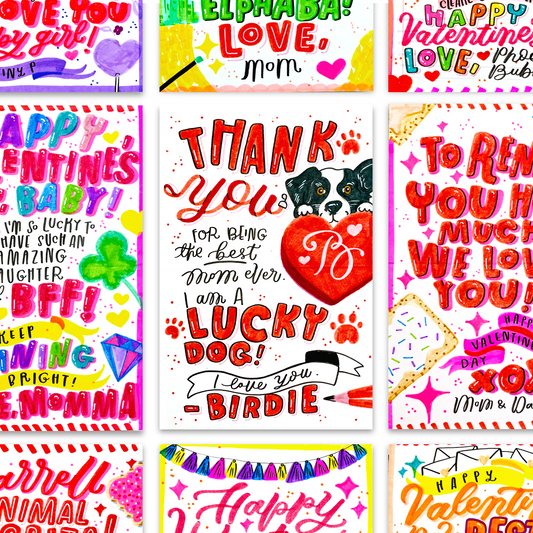 Much Love Ribbon Wreath Card