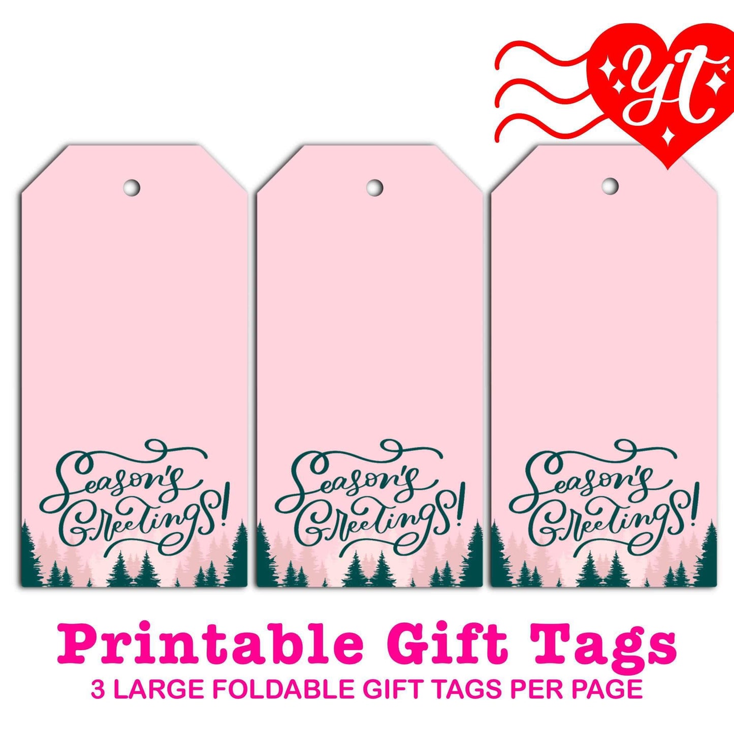Seasons Greetings Printable Gift Tags