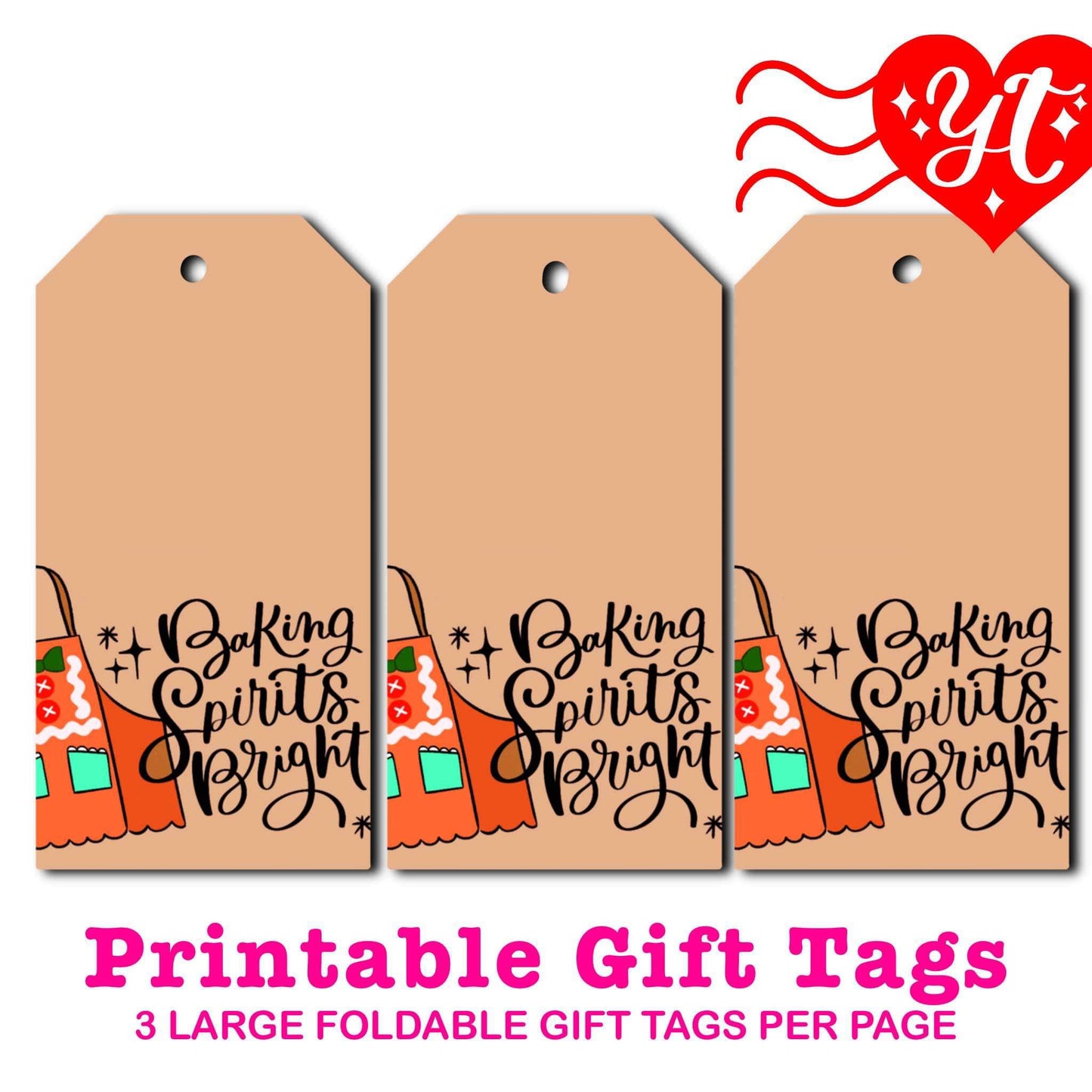 Baking Spirits Bright Printable Gift Tags