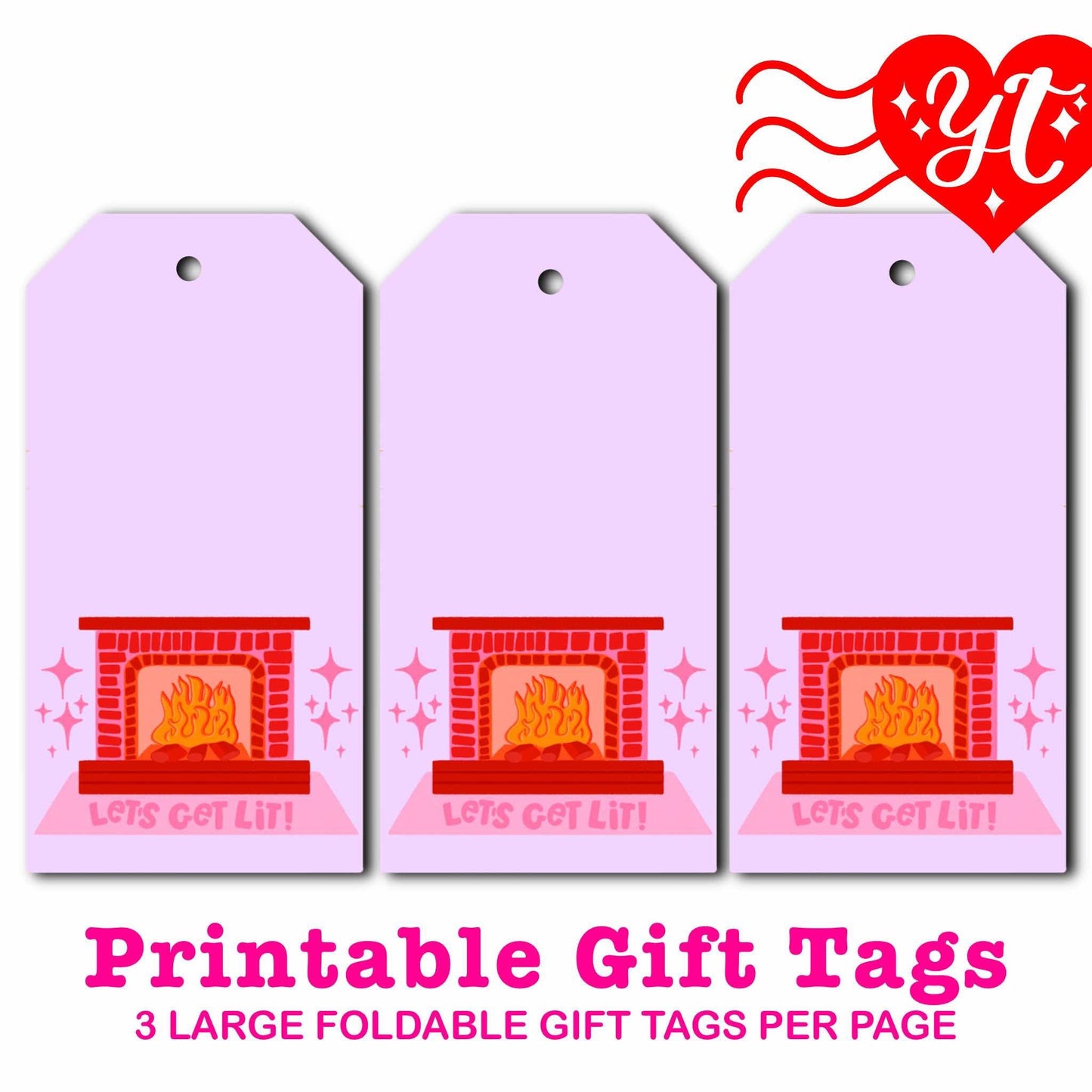 Lets Get Lit Printable Gift Tags