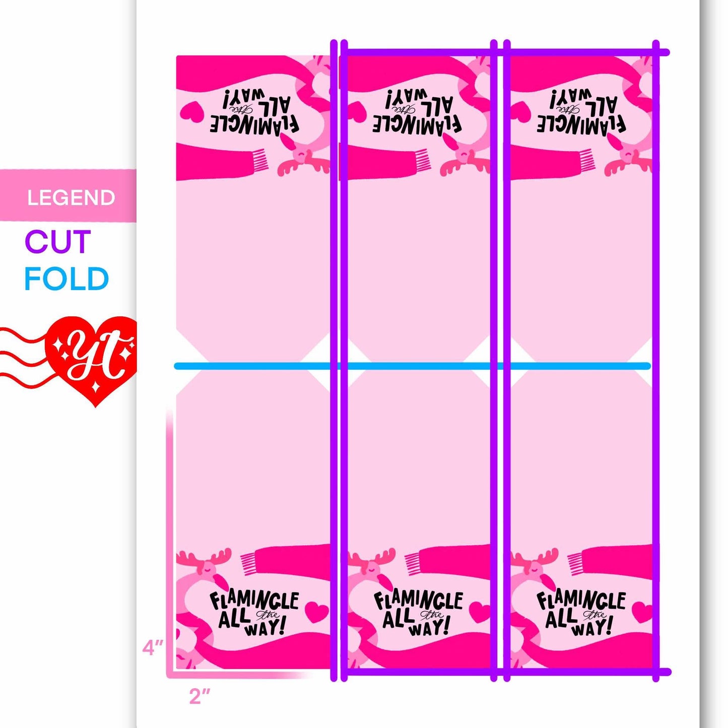 Flamingle All The Way Printable Gift Tags