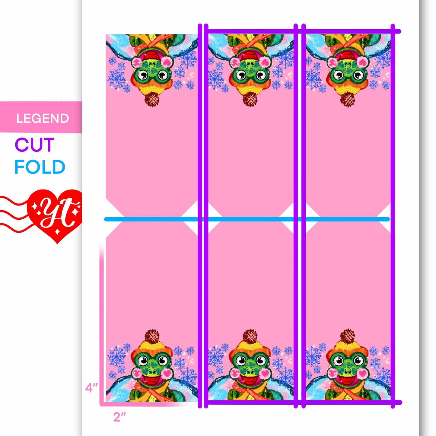 Winter Frog Printable Gift Tags