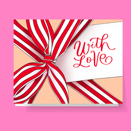With Love Gift Wrapped Card