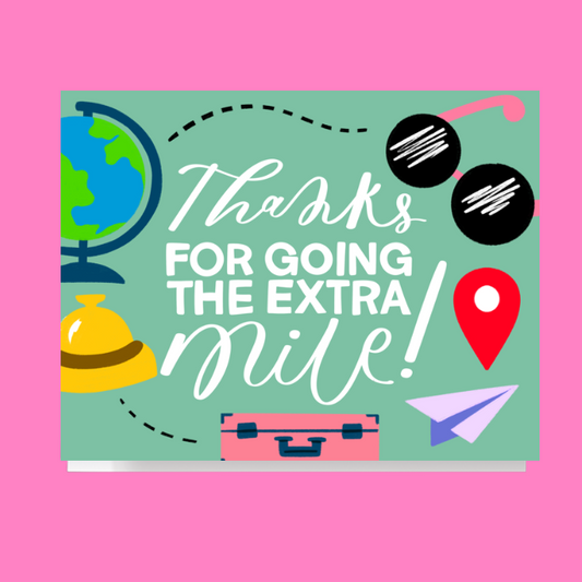 Thanks Travel Doodles Card