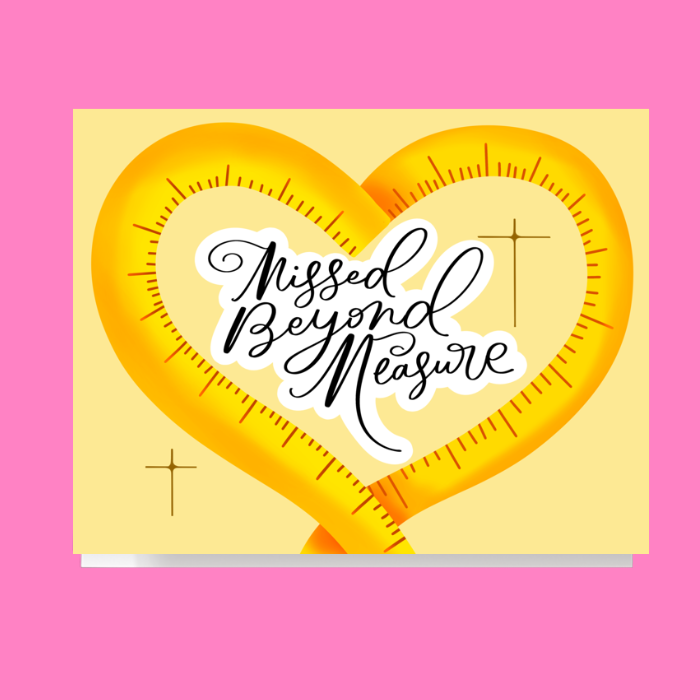 Missed Beyond Measure Card