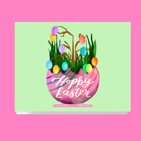 Hoppy Easter Egg Tree Card