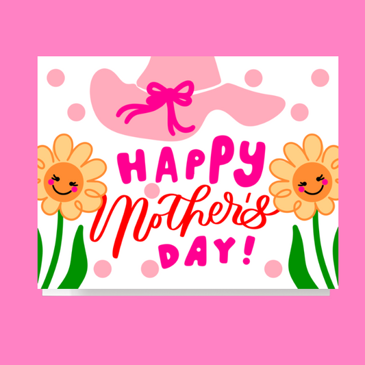 Happy Mothers Day Floral Doodle Card