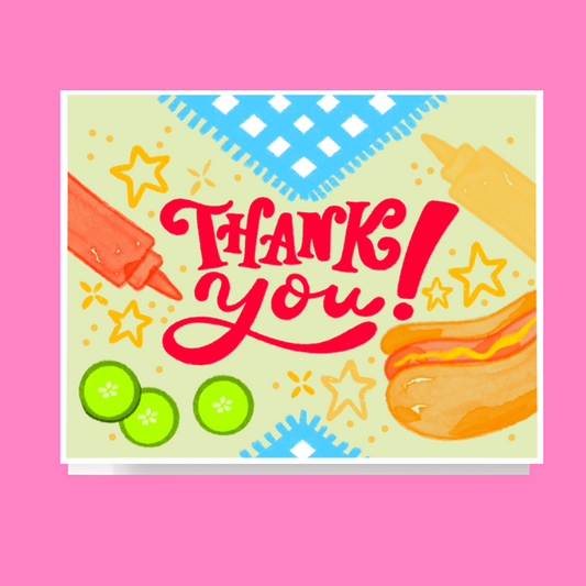 Thank You Hotdog Card