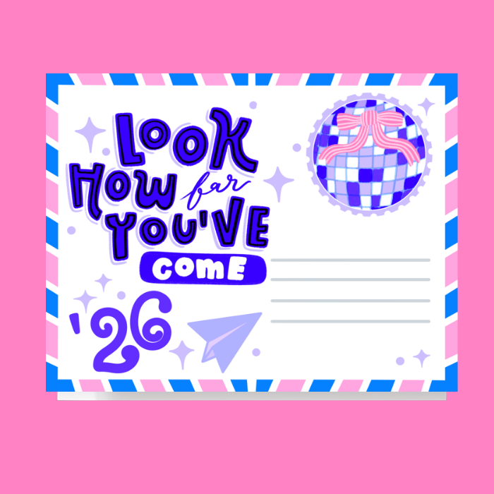 Look How Far Youve Come Card