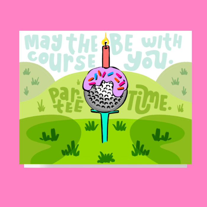 Par Tee Time Golf Card