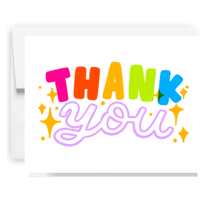 Colorful Thank You Card