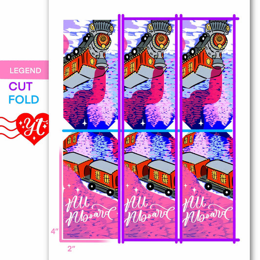 All Aboard Holiday Train Printable Gift Tags