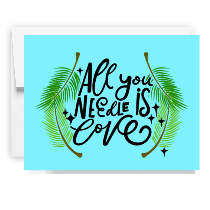 All You Needle Is Love Winter Card