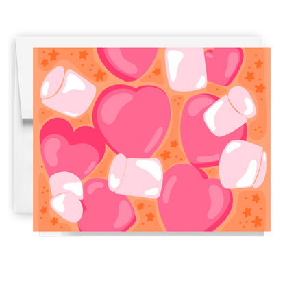 Hot Chocolate Hearts Card