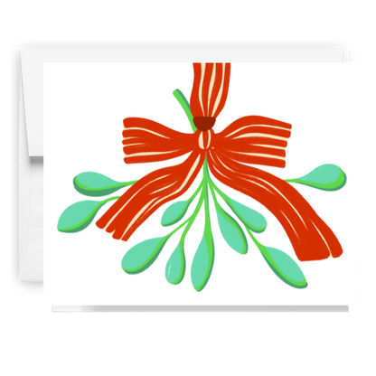 Mistletoe Holiday Card