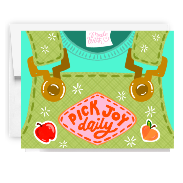 Pick Joy Daily Overalls Card