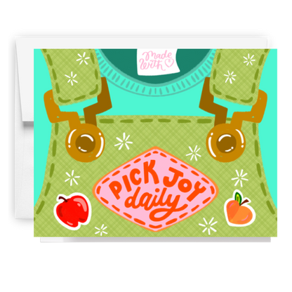 Pick Joy Daily Overalls Card