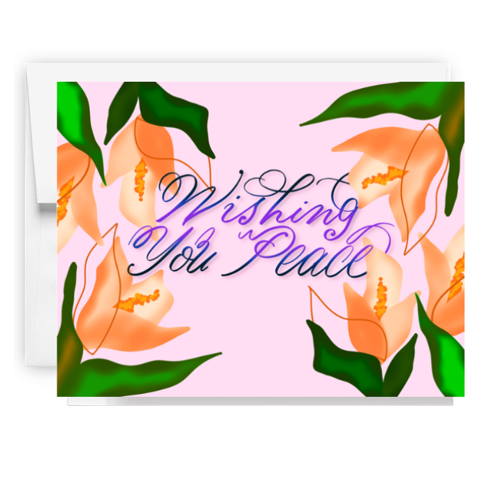 Wishing You Peace Sympathy Card