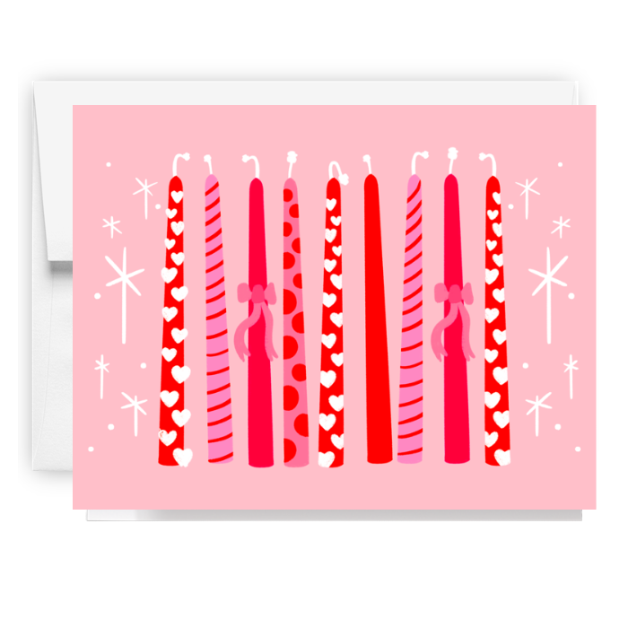 Valentine Candles Card
