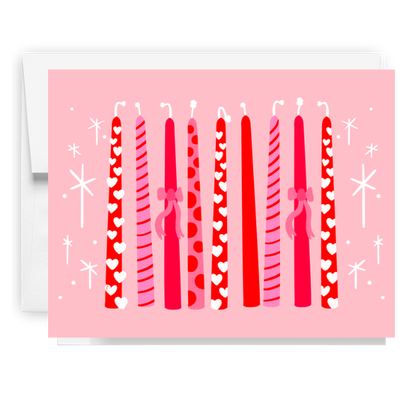 Valentine Candles Card