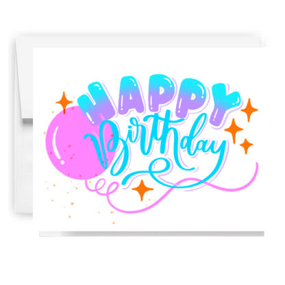 Happy Birthday Balloon Card