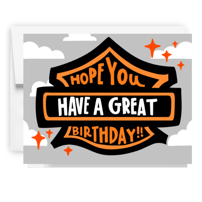 Birthday Motorcycle Card