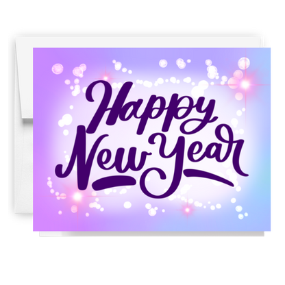 Happy New Year Sparkles Card