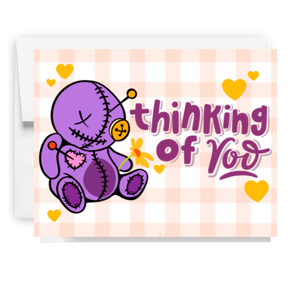 Thinking Of Voo Doll Card