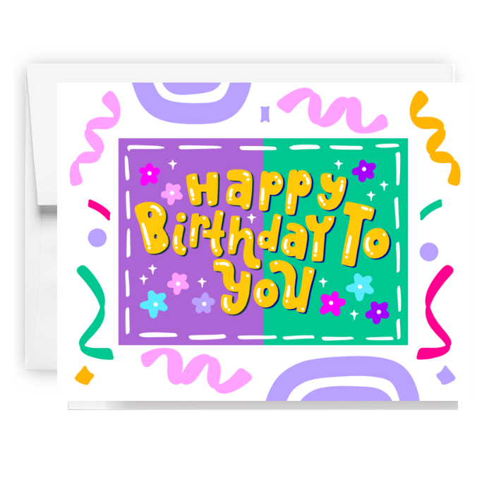 Happy Birthday Confetti Card
