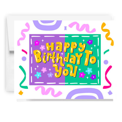 Happy Birthday Confetti Card