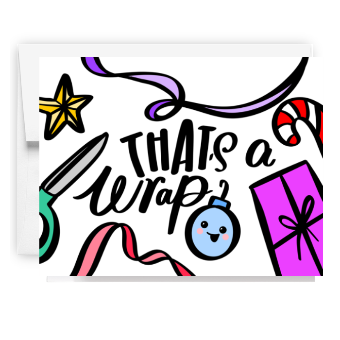 Thats A Wrap Holiday Card