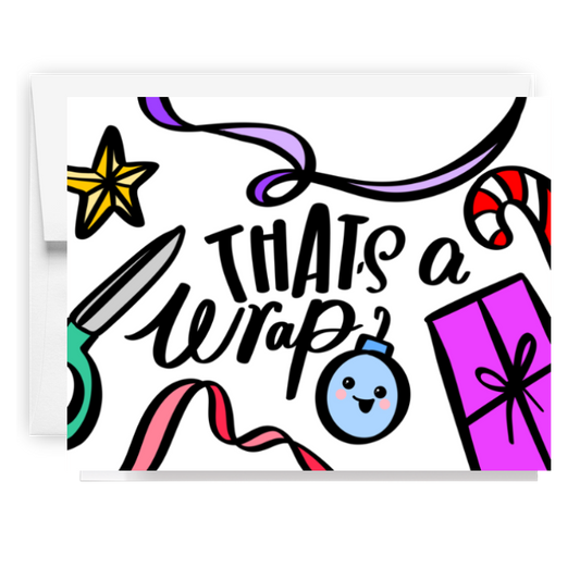 Thats A Wrap Holiday Card