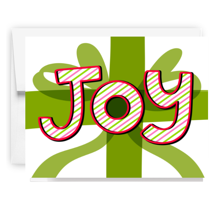 Joy Holiday Bow Card