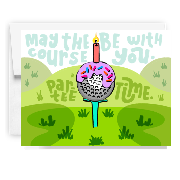 Par Tee Time Golf Card