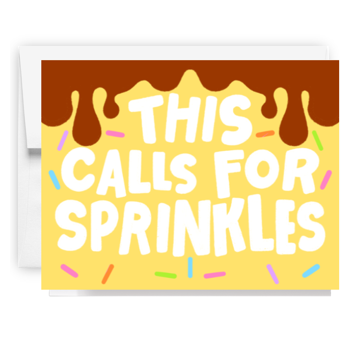 This Calls For Sprinkles Card