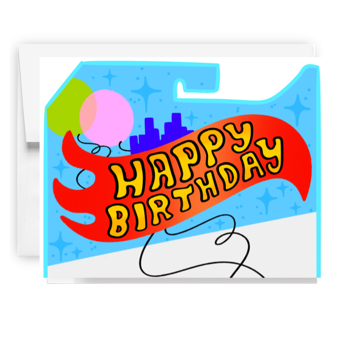 Toy Package Birthday Card