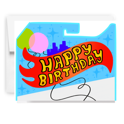 Toy Package Birthday Card