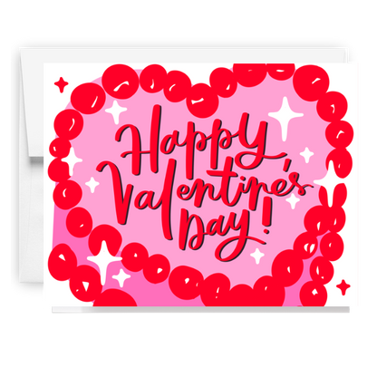 Valentine Heart Cake Card