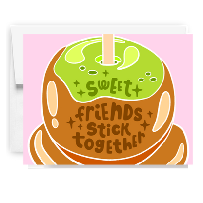 Caramel Apple Friends Card