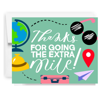Thanks Travel Doodles Card